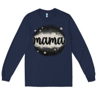 Navy leopard mama Long Sleeve Tee - MaliasSmallBusiness