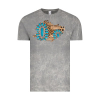 Cloud Rock gemstone wood leopard patch Vintage Tee - AdoDesignShop