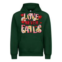 Forest Green Love never fails Urban Hoodie - FaDigitalArtStudio