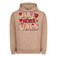 Pigment Burro Love never fails Urban Hoodie - FaDigitalArtStudio