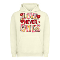 Pigment Pistachio Love never fails Urban Hoodie - FaDigitalArtStudio
