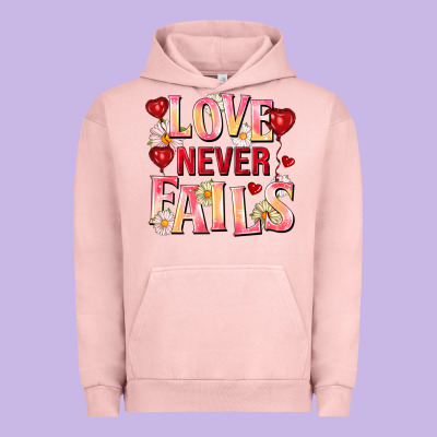 Love Never Fails Urban Hoodie Designed By Fadigitalartstudio