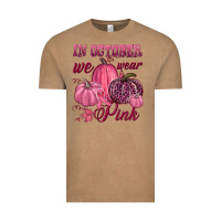 Vintage Coffee In october we wear pink Vintage Tee - NancyCooperArtShop