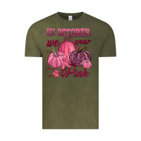 Vintage Olive In october we wear pink Vintage Tee - NancyCooperArtShop