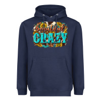 Navy Western Beautiful Crazy Heavyweight Hoodie - texasbilliewilder