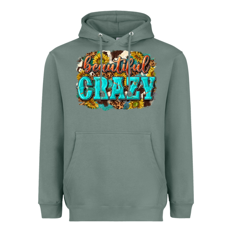 Western Beautiful Crazy Heavyweight Hoodie by texasbilliewilder | Teevron