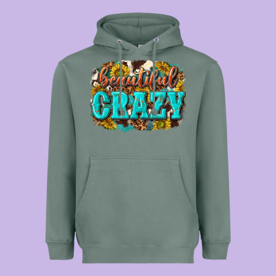 Western Beautiful Crazy Heavyweight Hoodie Designed By Texasbilliewilder