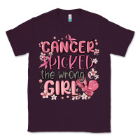 Plum cancer picked the wrong girl malia Classic Tee - MaliasSmallBusiness