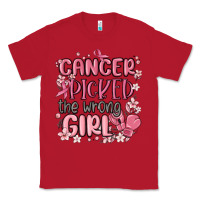 Red cancer picked the wrong girl malia Classic Tee - MaliasSmallBusiness