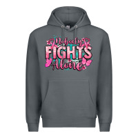 Rock Nobody fights alone Cancer Awareness Premium Hoodie - HowdyJamesFarm