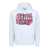 White Nobody fights alone Cancer Awareness Premium Hoodie - HowdyJamesFarm