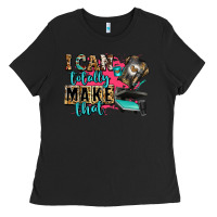 Black i can totally make that Ladies Tee - Zillion Design Studio