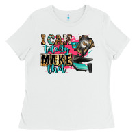 White i can totally make that Ladies Tee - Zillion Design Studio