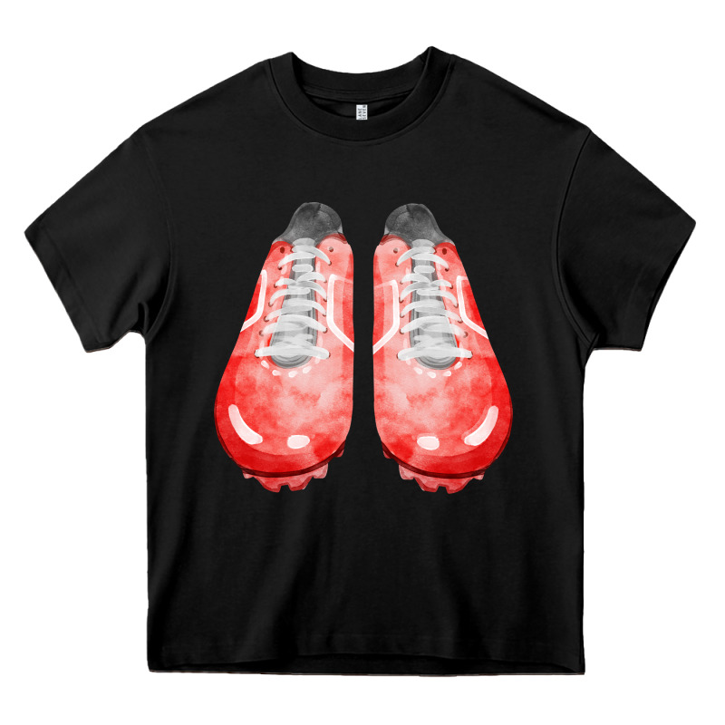 Red Cleats Fa Element 2 Heavy Core Tee by FaDigitalArtStudio | Teevron