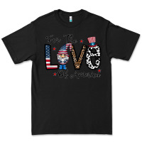 Black for the lovee of america gnome Premium Tee - CowhideDigitalArt