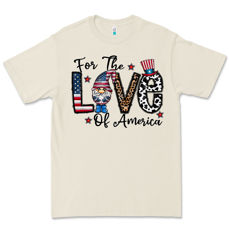 For The Lovee Of America Gnome Premium Tee by CowhideDigitalArt | Teevron