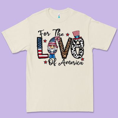 For The Lovee Of America Gnome Premium Tee Designed By Cowhidedigitalart