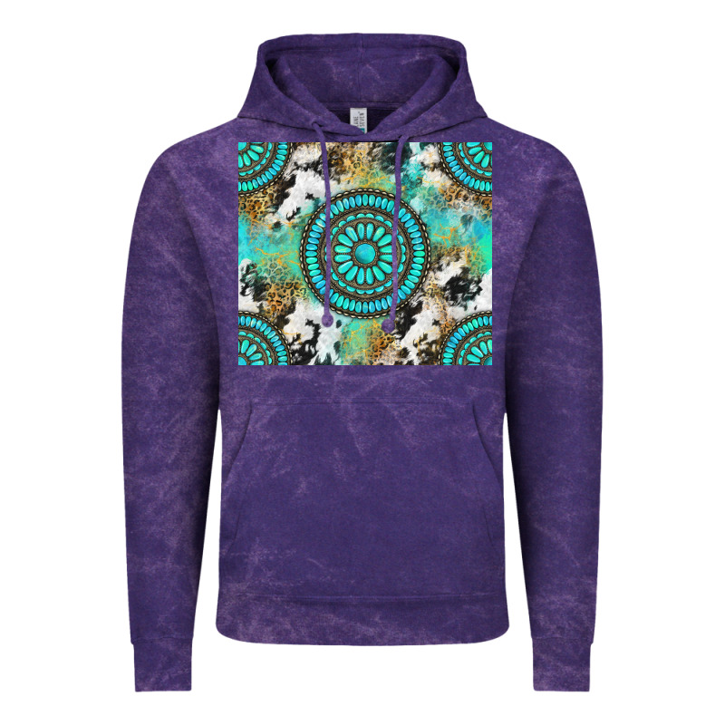Gemstone Leopard Cowhide Vintage Hoodie by NancyCooperArtShop | Teevron