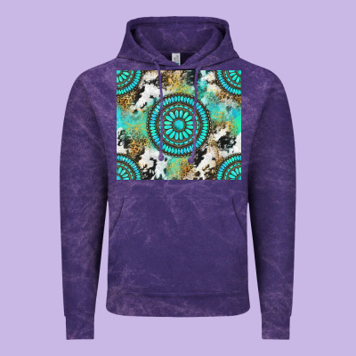 Gemstone Leopard Cowhide Vintage Hoodie Designed By Nancycooperartshop