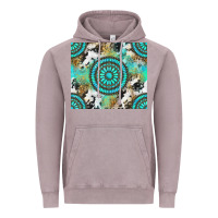 Vintage Zinc gemstone leopard cowhide Vintage Hoodie - NancyCooperArtShop