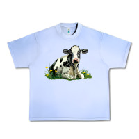 Grape Ice holstein cow sitting Urban Heavy Tee - LillyAllenDesigns
