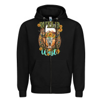 Black wild west Zipper Hoodie - Artiststas