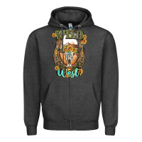 Charcoal Heather wild west Zipper Hoodie - Artiststas