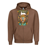 Chestnut wild west Zipper Hoodie - Artiststas
