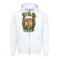 White wild west Zipper Hoodie - Artiststas