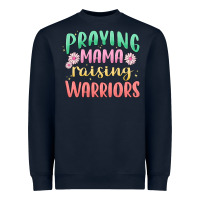 Navy prying mama raising warriors malia Heavyweight Sweatshirt - MaliasSmallBusiness