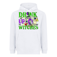 White Drink Up Witches Heavyweight Hoodie - texasbilliewilder
