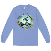 Colony Blue just breathe Long Sleeve Tee - MaliasSmallBusiness