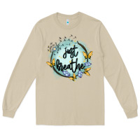Mushroom just breathe Long Sleeve Tee - MaliasSmallBusiness