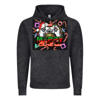 Vintage Black gamer merry christmas Vintage Hoodie - NancyCooperArtShop