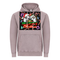 Vintage Zinc gamer merry christmas Vintage Hoodie - NancyCooperArtShop