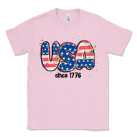 Bubblegum Pink usa since 1776 Classic Tee - MaliasSmallBusiness
