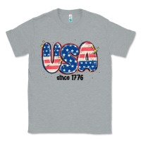 Heather Grey usa since 1776 Classic Tee - MaliasSmallBusiness