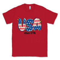 Red usa since 1776 Classic Tee - MaliasSmallBusiness