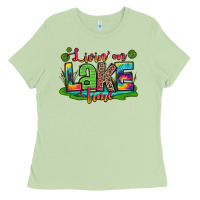 Matcha living on lake time Ladies Tee - Zillion Design Studio