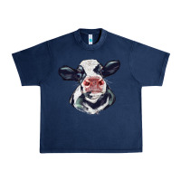 Navy holstein calf face Urban Heavy Tee - LillyAllenDesigns