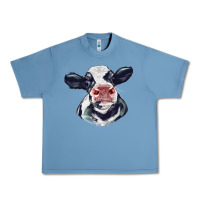 Pebble Blue holstein calf face Urban Heavy Tee - LillyAllenDesigns