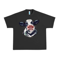 Pigment Black holstein calf face Urban Heavy Tee - LillyAllenDesigns