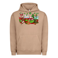 Pigment Burro christmas santa claus coffee cups Urban Hoodie - OliviaCreatesArt