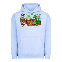 Pigment Grape Ice christmas santa claus coffee cups Urban Hoodie - OliviaCreatesArt