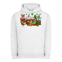 Pigment Lunar Rock christmas santa claus coffee cups Urban Hoodie - OliviaCreatesArt