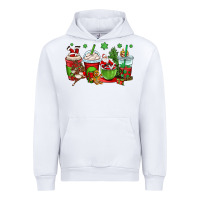 White christmas santa claus coffee cups Urban Hoodie - OliviaCreatesArt