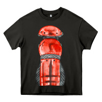 Asphalt red leg guard fa element Heavy Core Tee - FaDigitalArtStudio