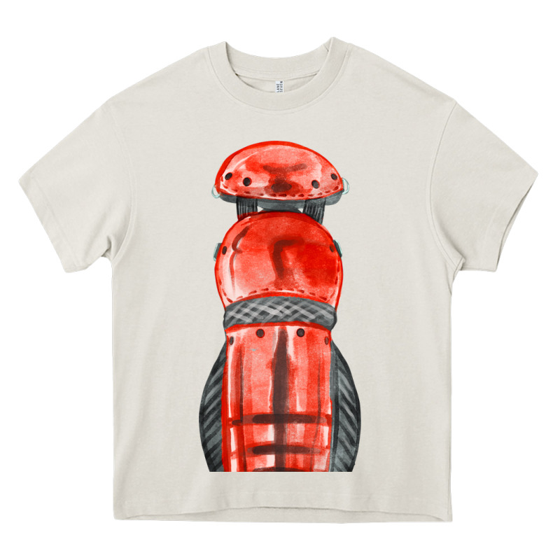 Red Leg Guard Fa Element Heavy Core Tee by FaDigitalArtStudio | Teevron