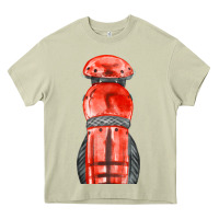 Mossy red leg guard fa element Heavy Core Tee - FaDigitalArtStudio