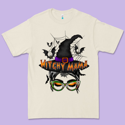 Withcy Mama Premium Tee Designed By Racoondesign